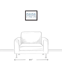 Hero Papa Black Framed Canvas