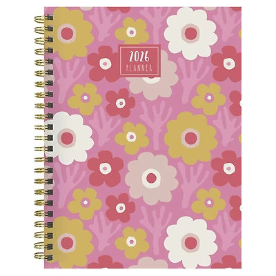 2026 Pink Pretty Petals Medium Weekly Monthly Planner