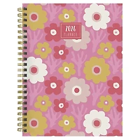 2026 Pink Pretty Petals Medium Weekly Monthly Planner