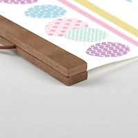 Welcome to Our Burrow 16" x 20" Teak Hanging Canvas