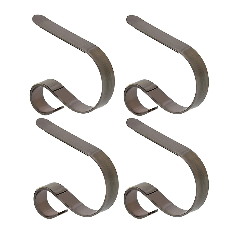 Haute Decor Antique Brass MantleClip Jr., 4ct.