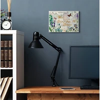 Stupell Industries Beautiful Things Floral Map Wall Plaque