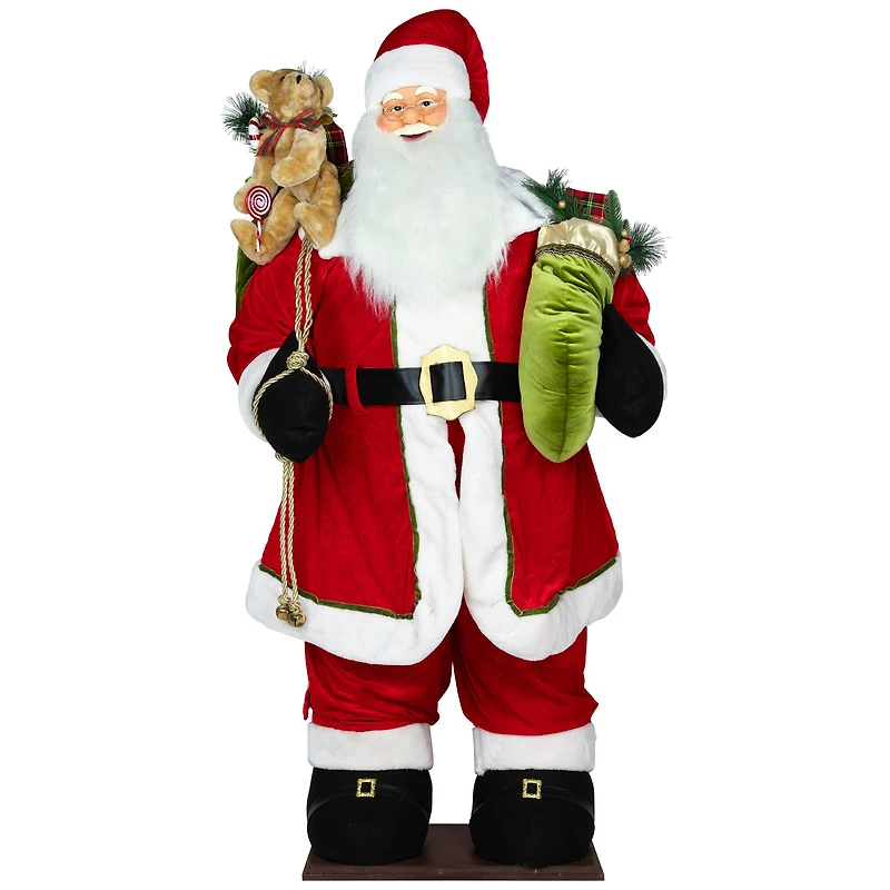 5ft. Red Musical Inflatable Santa Claus Christmas Figurine