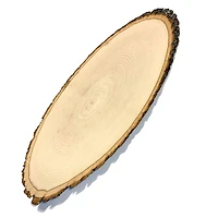 Wilson 17.5" Basswood Elongated Round Slice, 4ct.