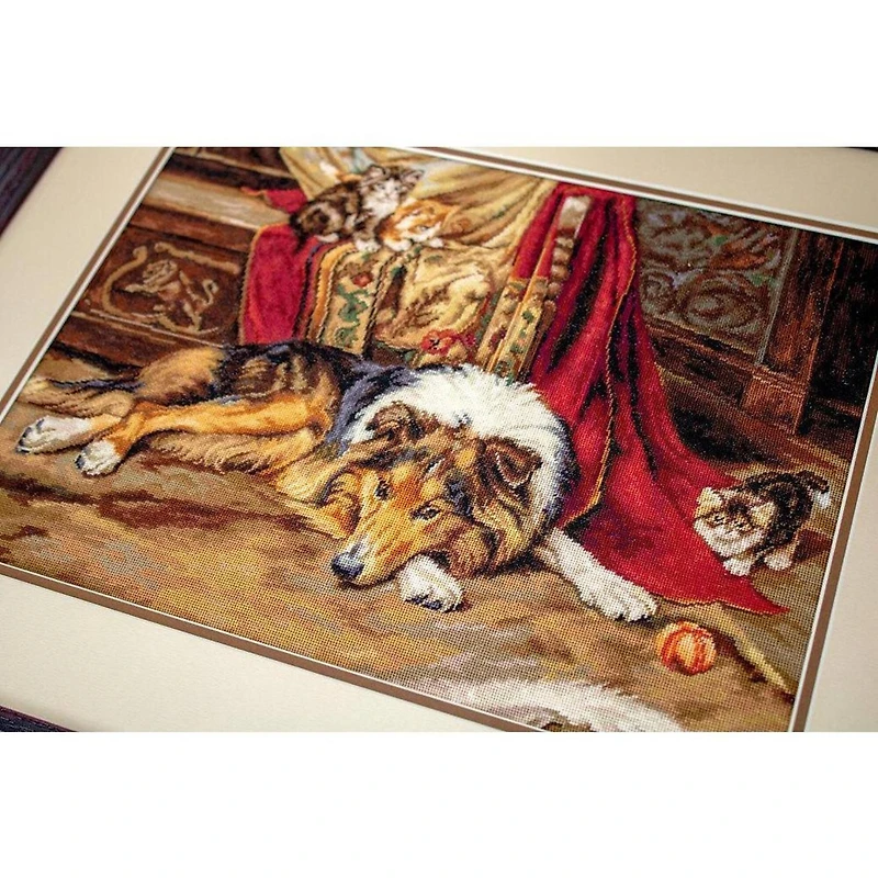 Luca-s A Reluctant Playmate Counted Cross Stitch Kit