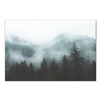Foggy Mountainscape Canvas Wall Art