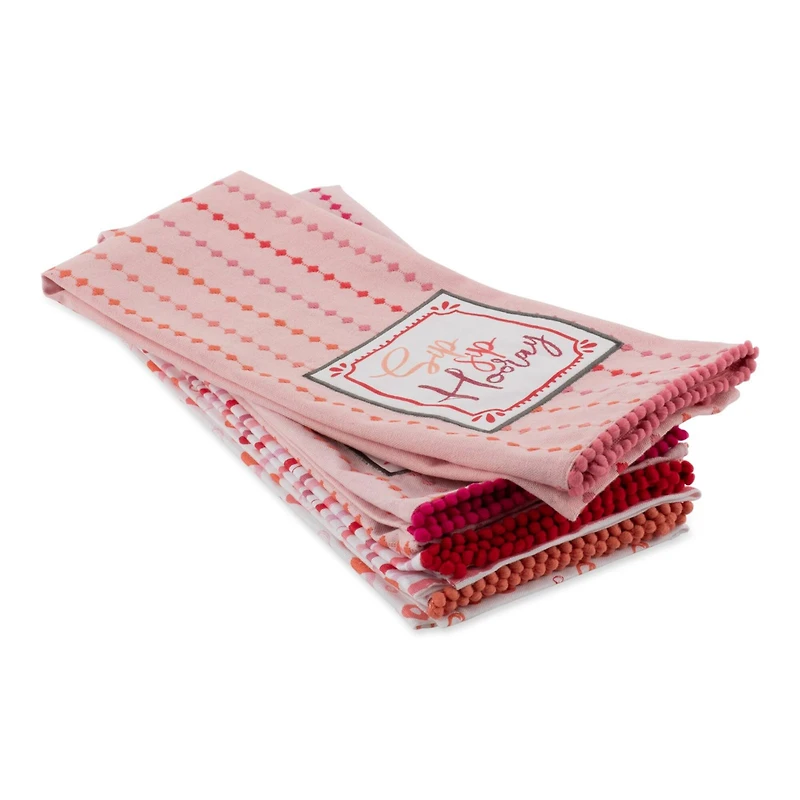 DII® Pop Fizz Sip Embellished Dishtowel Set