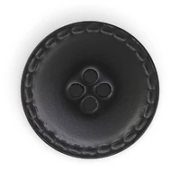 Dritz® 25mm Black Recycled Leather Round Button, 3ct.