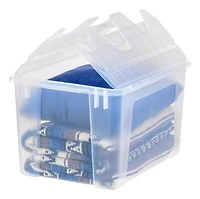 IRIS® 50qt. Clear Wing Lid Storage Boxes, 4ct.