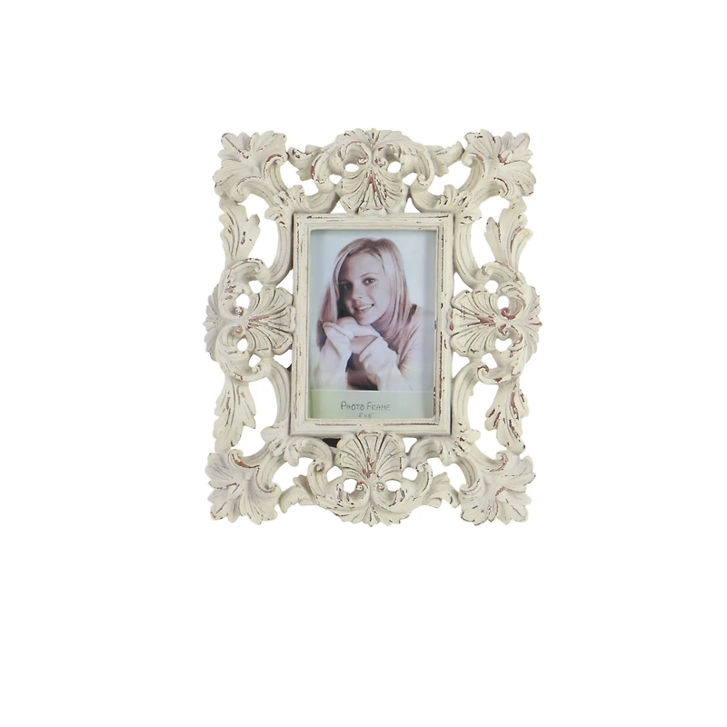 2 Pack White Polystone Traditional 9" x 11" Frames