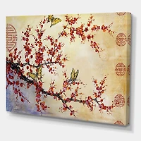 Designart - Butterfly Blossoms-Asian