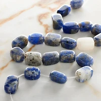 12 Pack:  Sodalite Sapphire Nugget Beads by Bead Landing™