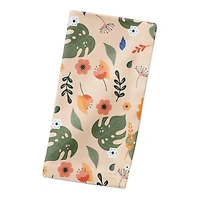 Floral Summer Palms 10" x 10" Cotton Twill Napkin