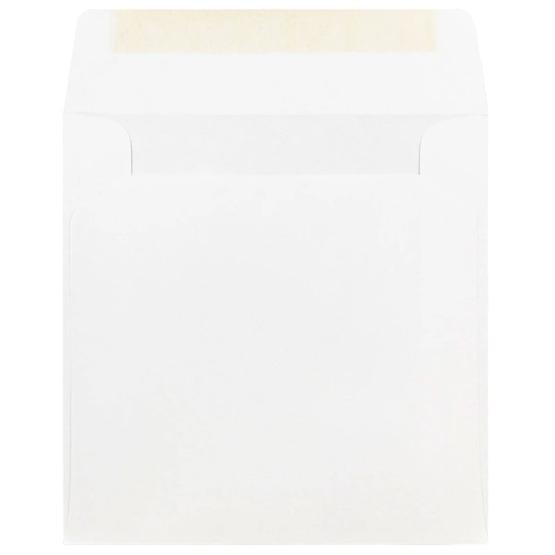 JAM Paper 9" x 9" White Square Invitation Envelopes