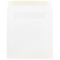 JAM Paper 9" x 9" White Square Invitation Envelopes