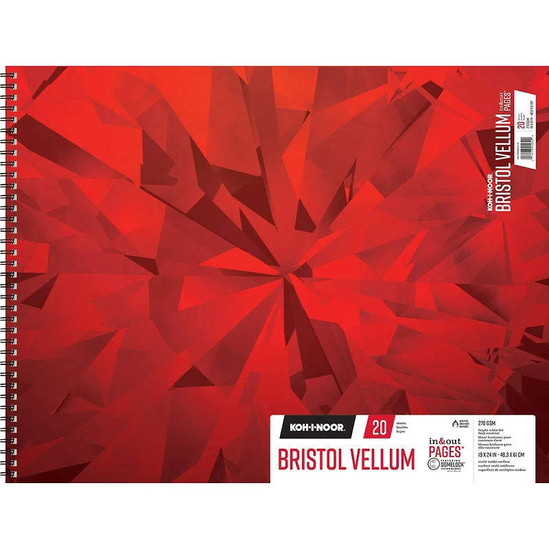 Koh-I-Noor® Spiral Bristol Vellum Pad