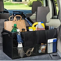 Honey Can Do Black Collapsible Large Folding Trunk Organizer