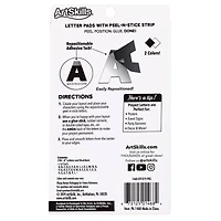 ArtSkills® 4" Black & White 190 Piece Paper Poster Letter Set