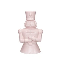 Hello Honey® 8" Pink Decorative Ceramic Soldier Vase