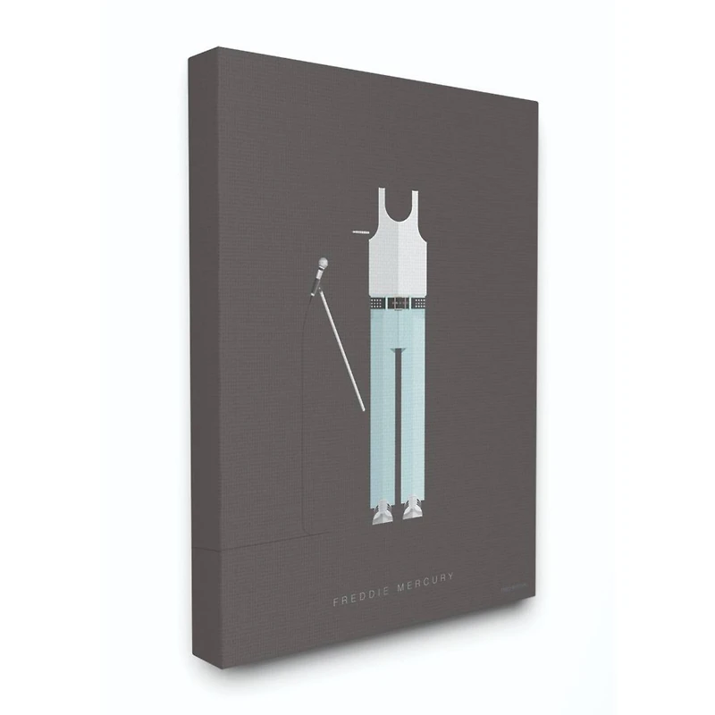 Stupell Industries Freddie Mercury Canvas Wall Art