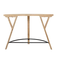 42" Brown Wood Modern Farmhouse Console Table