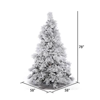6.5ft. Unlit Flocked Alberta Artificial Christmas Tree