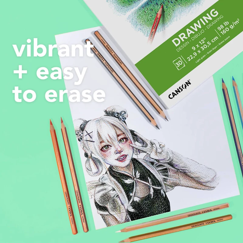 Canson® Graduate Foldover Drawing Pad, 9" x 12"