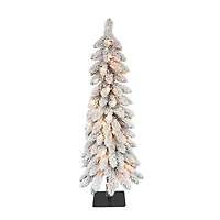 4ft. Pre-Lit Alpine Artificial Christmas Tree, Clear Lights
