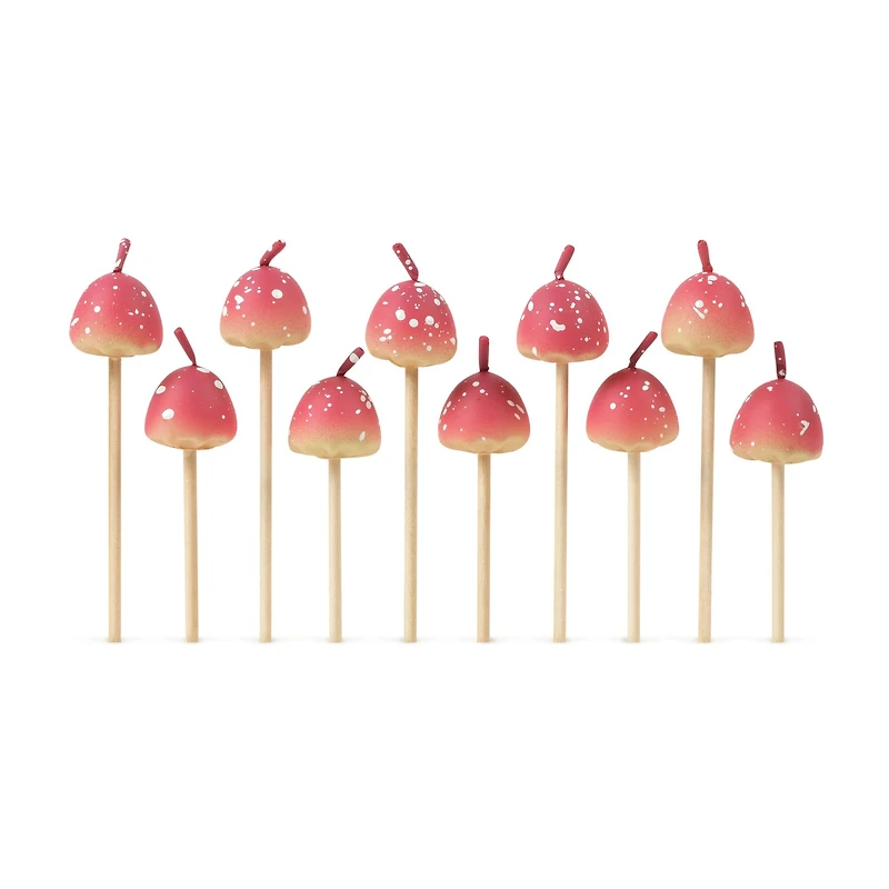 Fred® Woodland Wicks™ Mushroom Party Candles, 10ct.