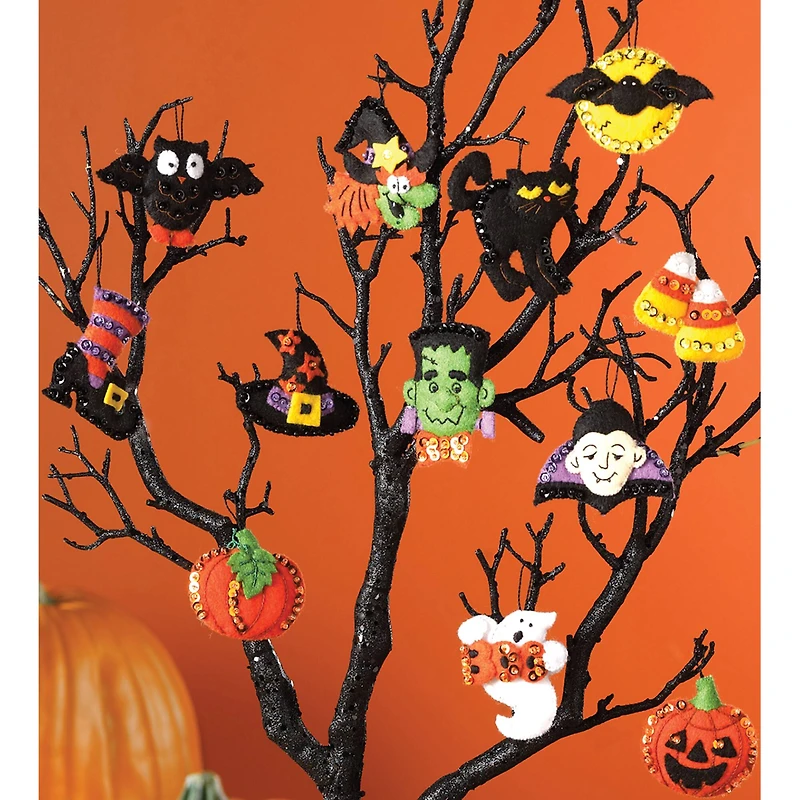 Bucilla Halloween Felt Ornaments Kit