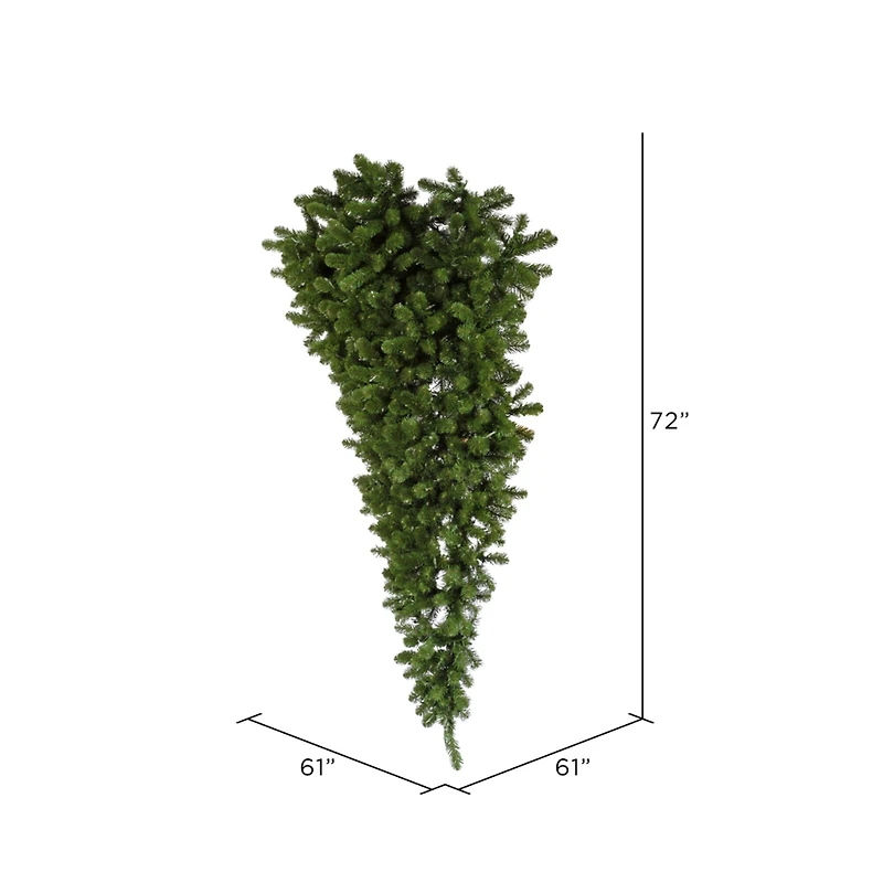 6ft. Unlit American Upside Down Artificial Christmas Tree