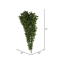 6ft. Unlit American Upside Down Artificial Christmas Tree