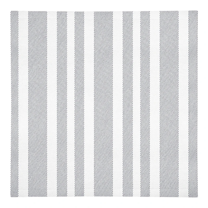 Textured Blue Stripes 10" x 10"  Cotton Twill Napkin