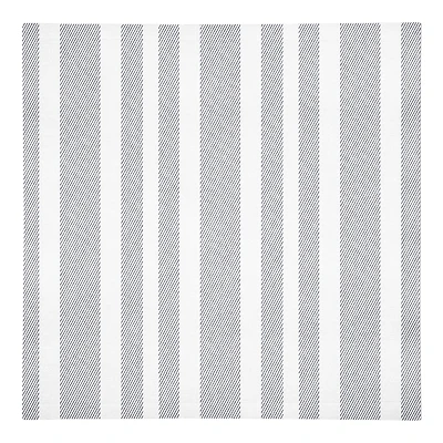 Textured Blue Stripes 10" x 10"  Cotton Twill Napkin