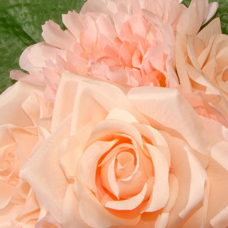 12" Peach Rose & Peony Bundle