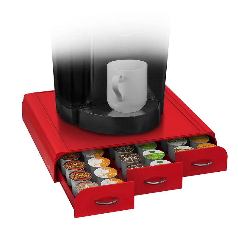Mind Reader Red Coffee Pod Drawer