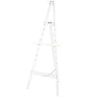 56" Clear Acrylic Plastic Adjustable 7-Tier Display Easel with Gold Metal Hardware & Chain Support