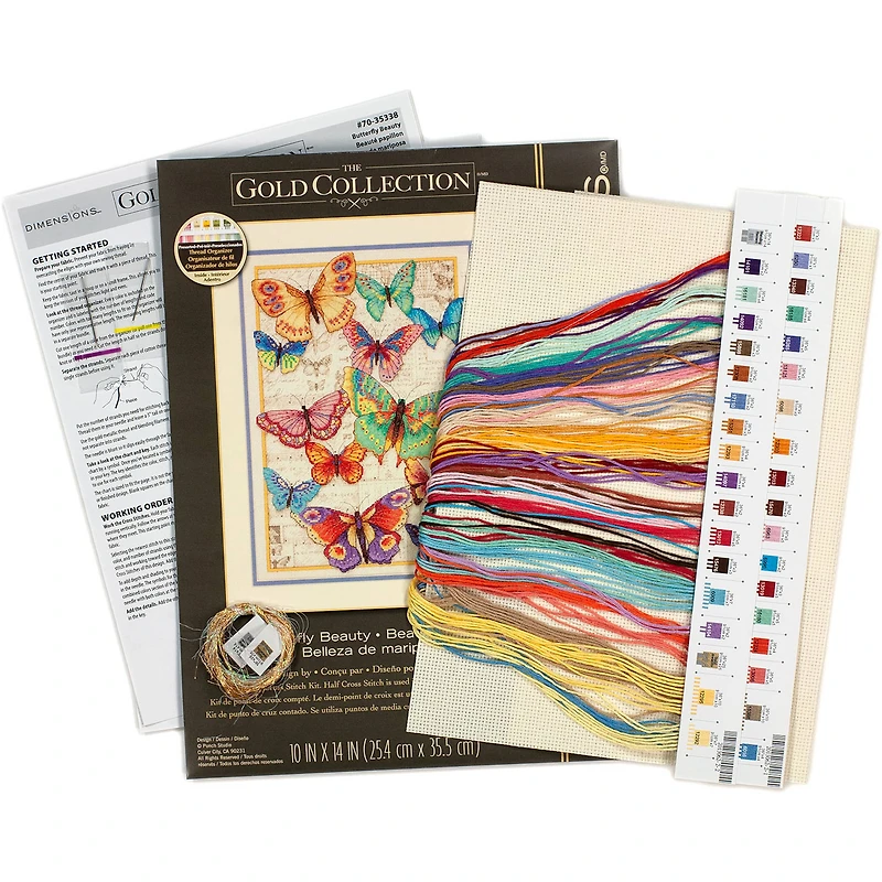 Dimensions® Gold Collection® Butterfly Beauty Counted Cross Stitch Kit