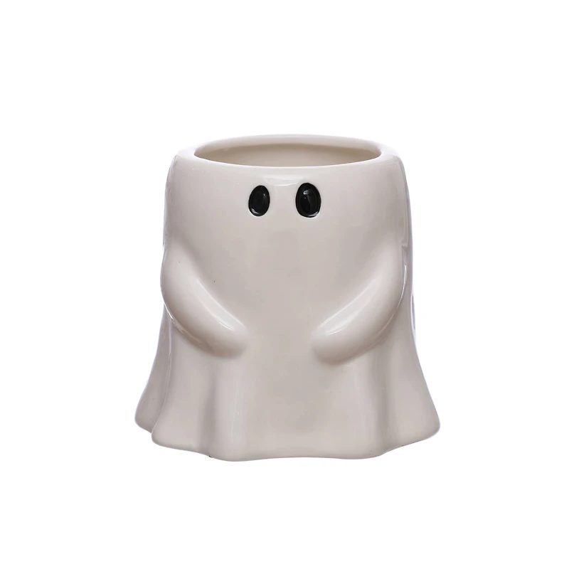 4.5" White Ghost Ceramic Decorative Container by Ashland®