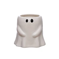 4.5" White Ghost Ceramic Decorative Container by Ashland®