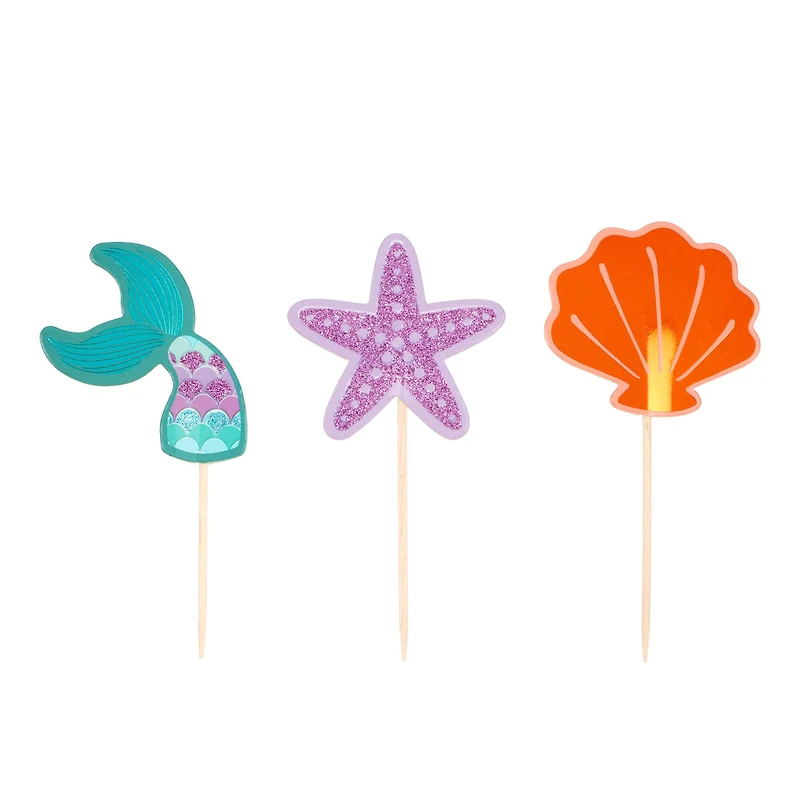 Mermaid Cupcake Toppers, 12ct. by Celebrate It®