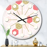 Designart 'Gold Chic Design I Mid-Century Modern Wall Clock