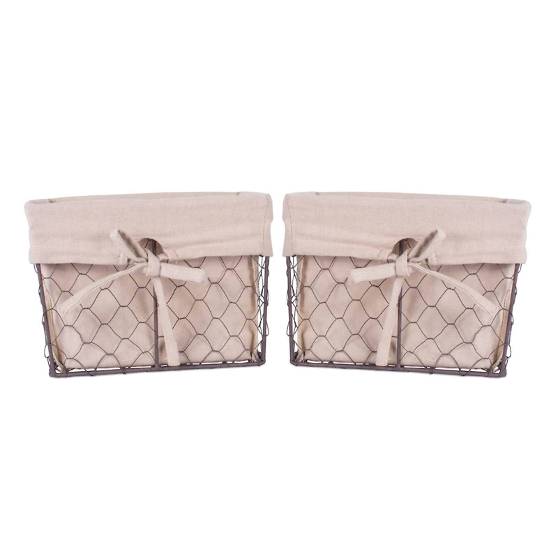 DII® Medium Chicken Wire Baskets, 2ct.