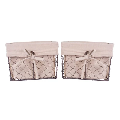 DII® Medium Chicken Wire Baskets, 2ct.