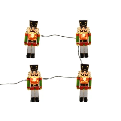 18ct. Warm White LED Nutcracker Icon String Lights by Ashland®