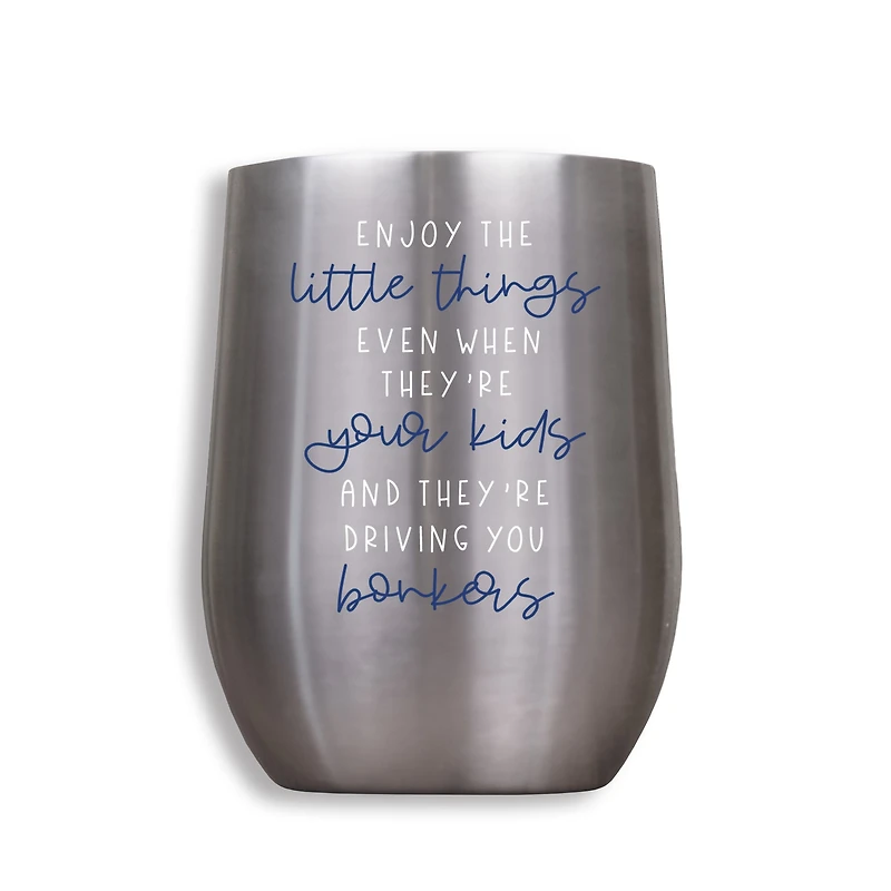 11oz. Silver Enjoy The Little Things Wine Tumbler