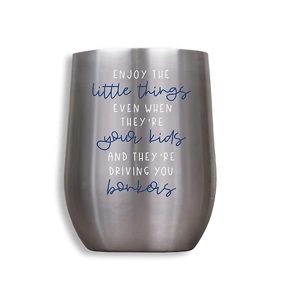 11oz. Silver Enjoy The Little Things Wine Tumbler