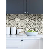 NuWallpaper Black Landondale Peel & Stick Wallpaper