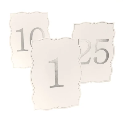 1-25 Ornate Silver Table Numbers by Celebrate It™