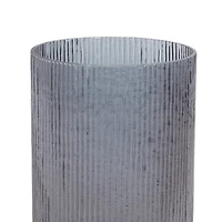 Set of 3 Clear Glass Traditional Candle Holder, 5", 7", 9"